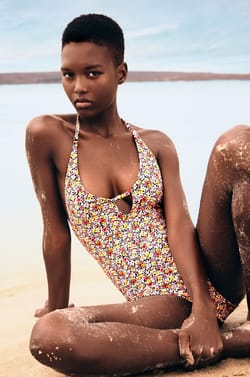 Floral One-Piece Swimsuit;${refinementColor}