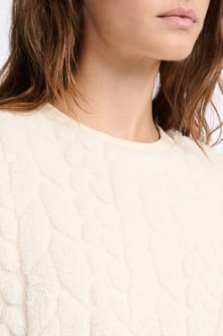 Fleece-Effect Sweatshirt;${refinementColor}