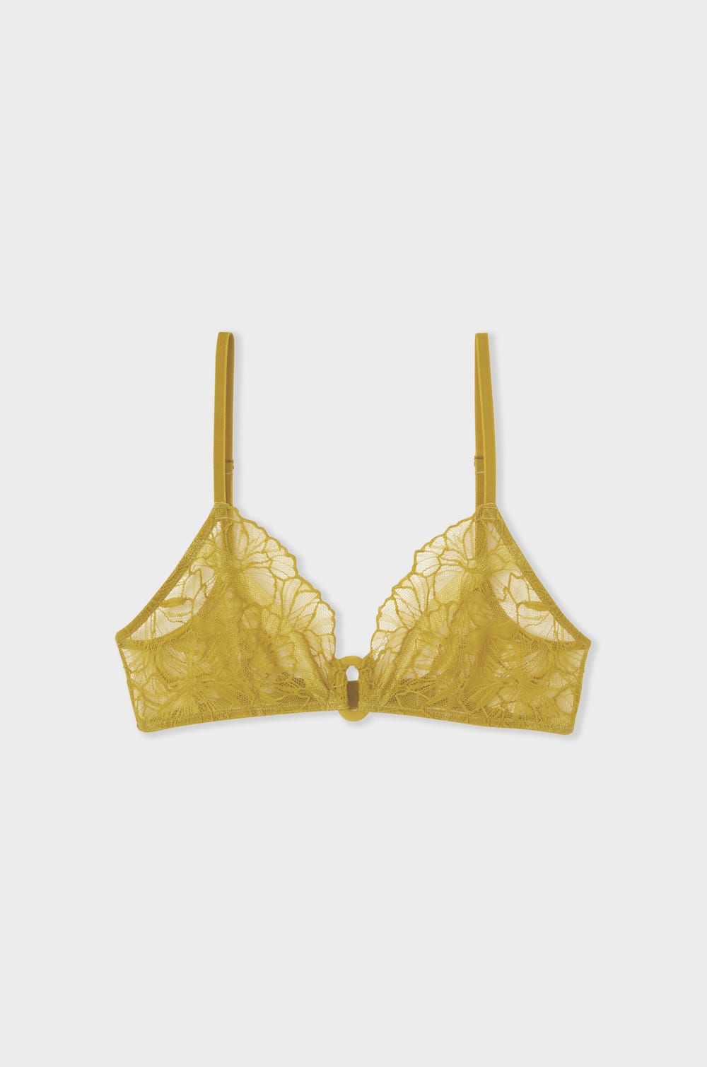 Soutien gorge triangle sans armatures en dentelle;${refinementColor}
