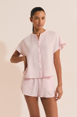 Chemise de pyjama en coton;${refinementColor}