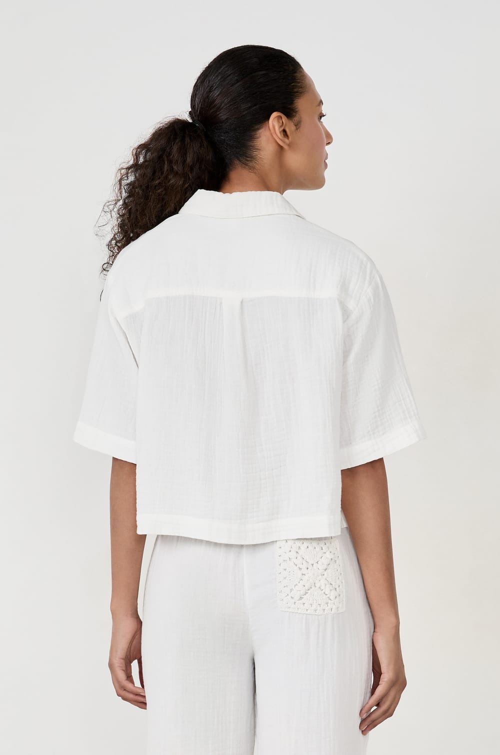 Chemise manches courtes 100% coton;${refinementColor}