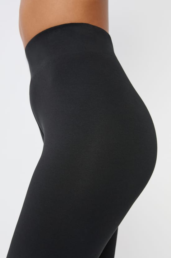 Legging uni en coton;${refinementColor}