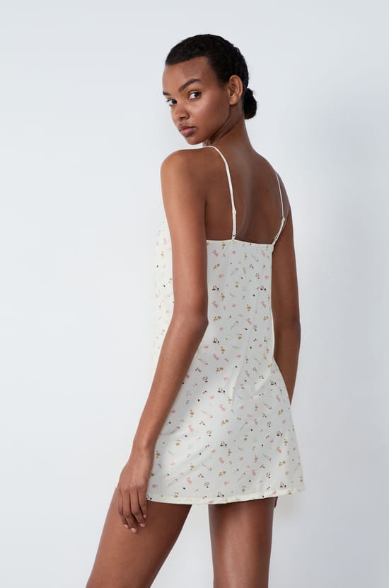 Short Floral Nightdress;${refinementColor}