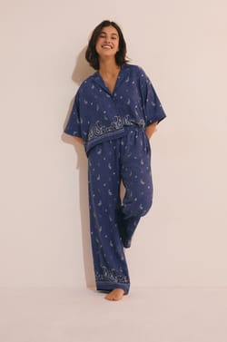 Pantal&oacute;n de pijama estampado;${refinementColor}