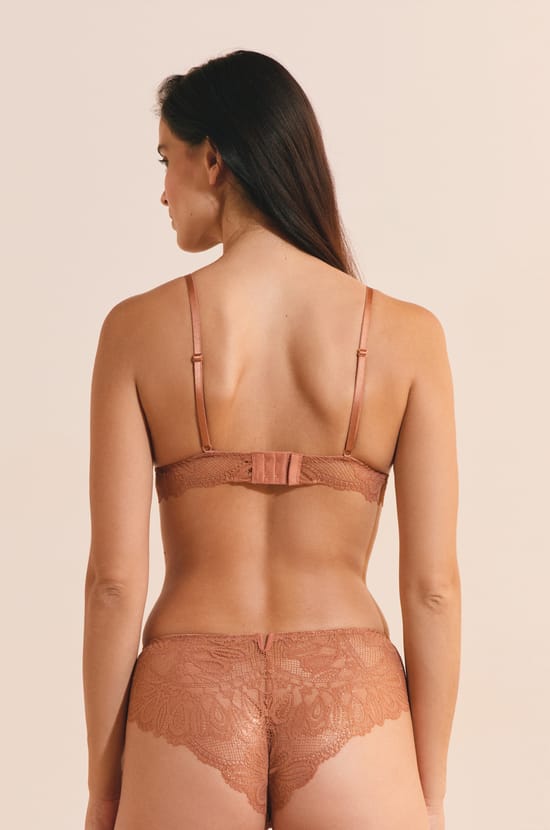 Soutien-gorge triangle en dentelle;${refinementColor}