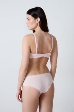 Brassière imprimée en pointelle, clips d'allaitement;${refinementColor}