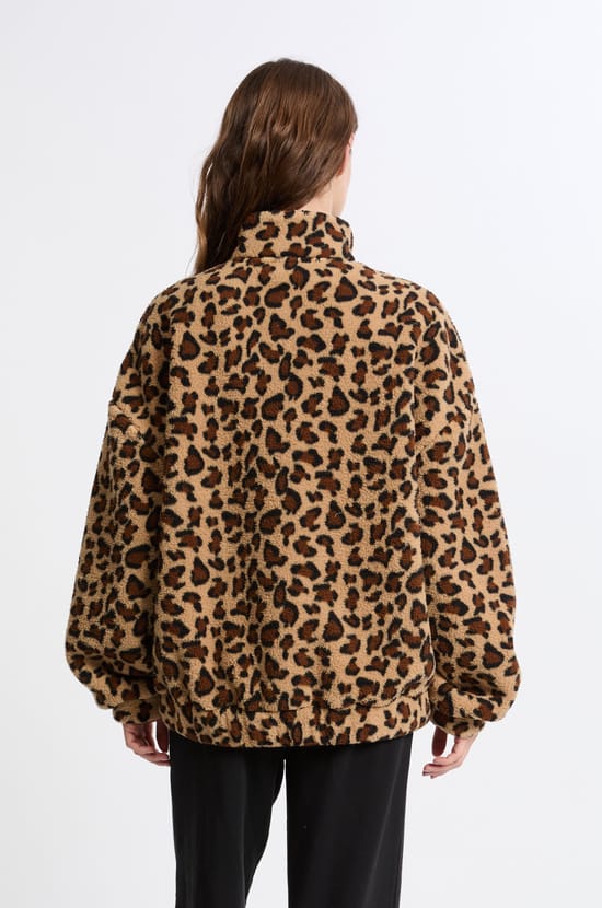 Veste à motifs effet polaire;${refinementColor}