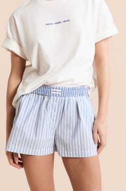 Pantal&oacute;n corto de pijama estampado con algod&oacute;n;${refinementColor}