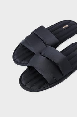 Satin flip-flop slippers;${refinementColor}