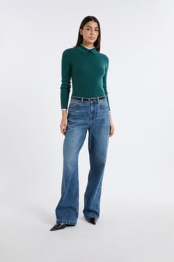 Polo manches longues;${refinementColor}