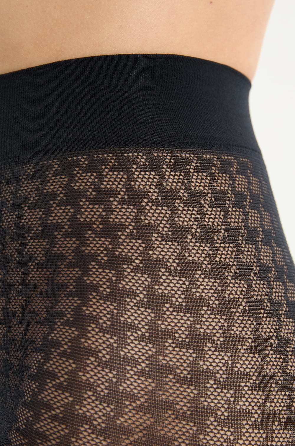 Collant semi-opaque à motifs;${refinementColor}