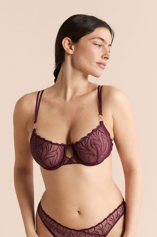 Soutien-gorge N.9 - Balconnet en broderie florale;${refinementColor}