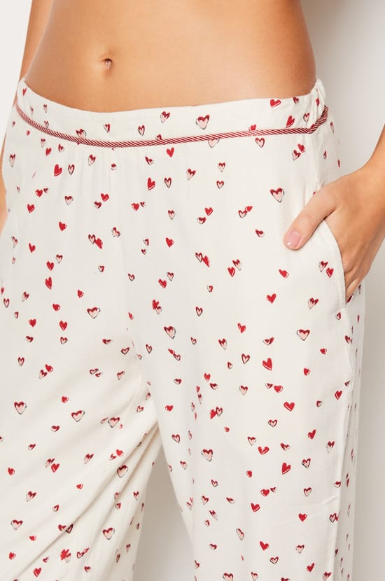 Pantalon de pyjama en coton imprimé Corgi;${refinementColor}