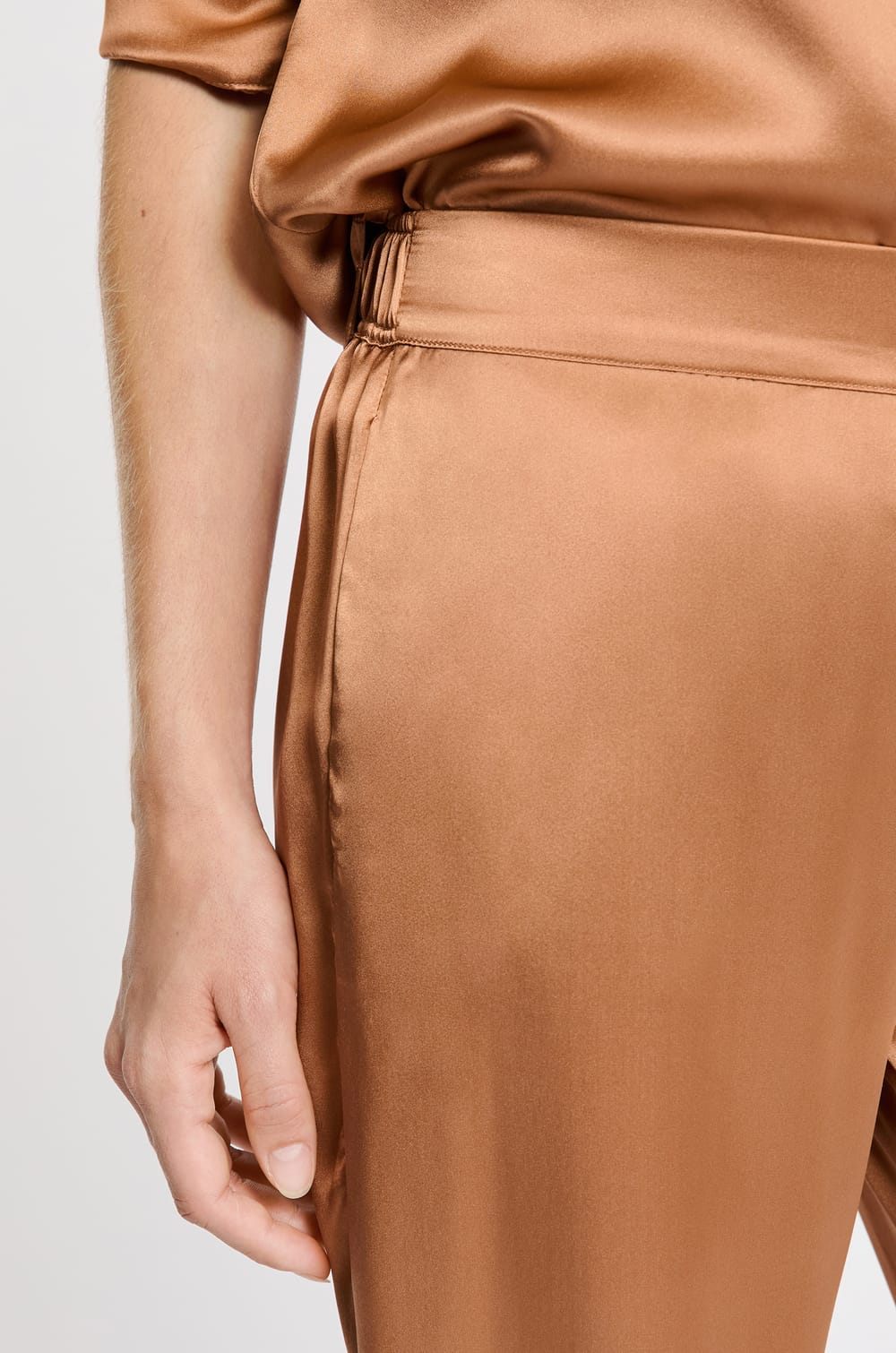 Washable Silk Pajama Pants;${refinementColor}