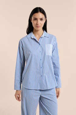 Camiseta de pijama a rayas;${refinementColor}