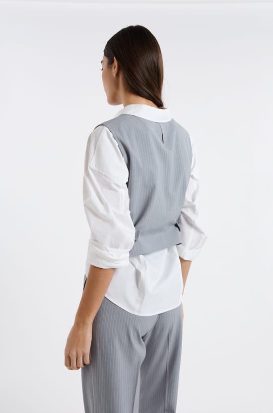 Sleeveless Striped Top;${refinementColor}