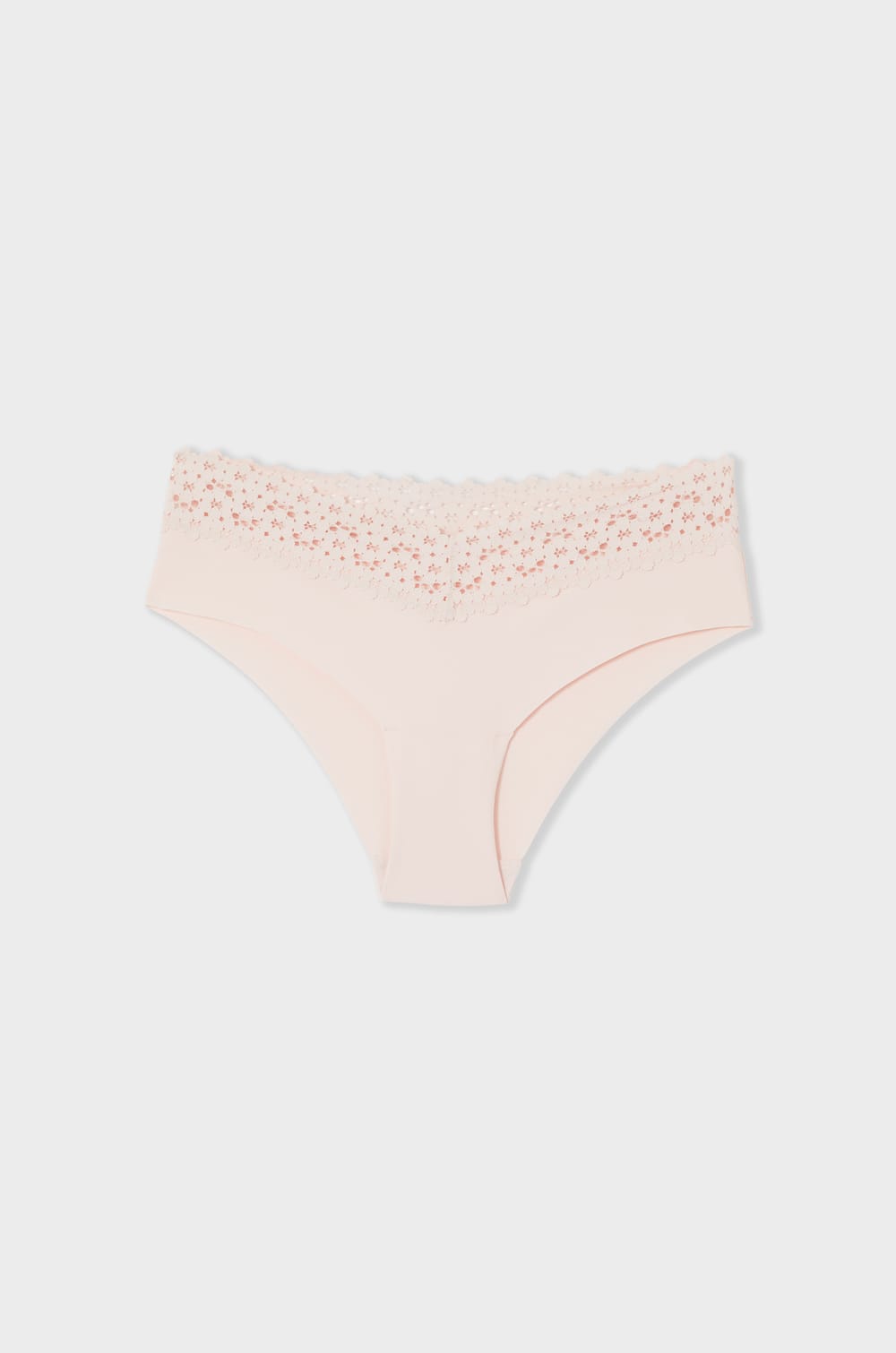 Hipstery V-shape z mikrofibry i koronki;${refinementColor}