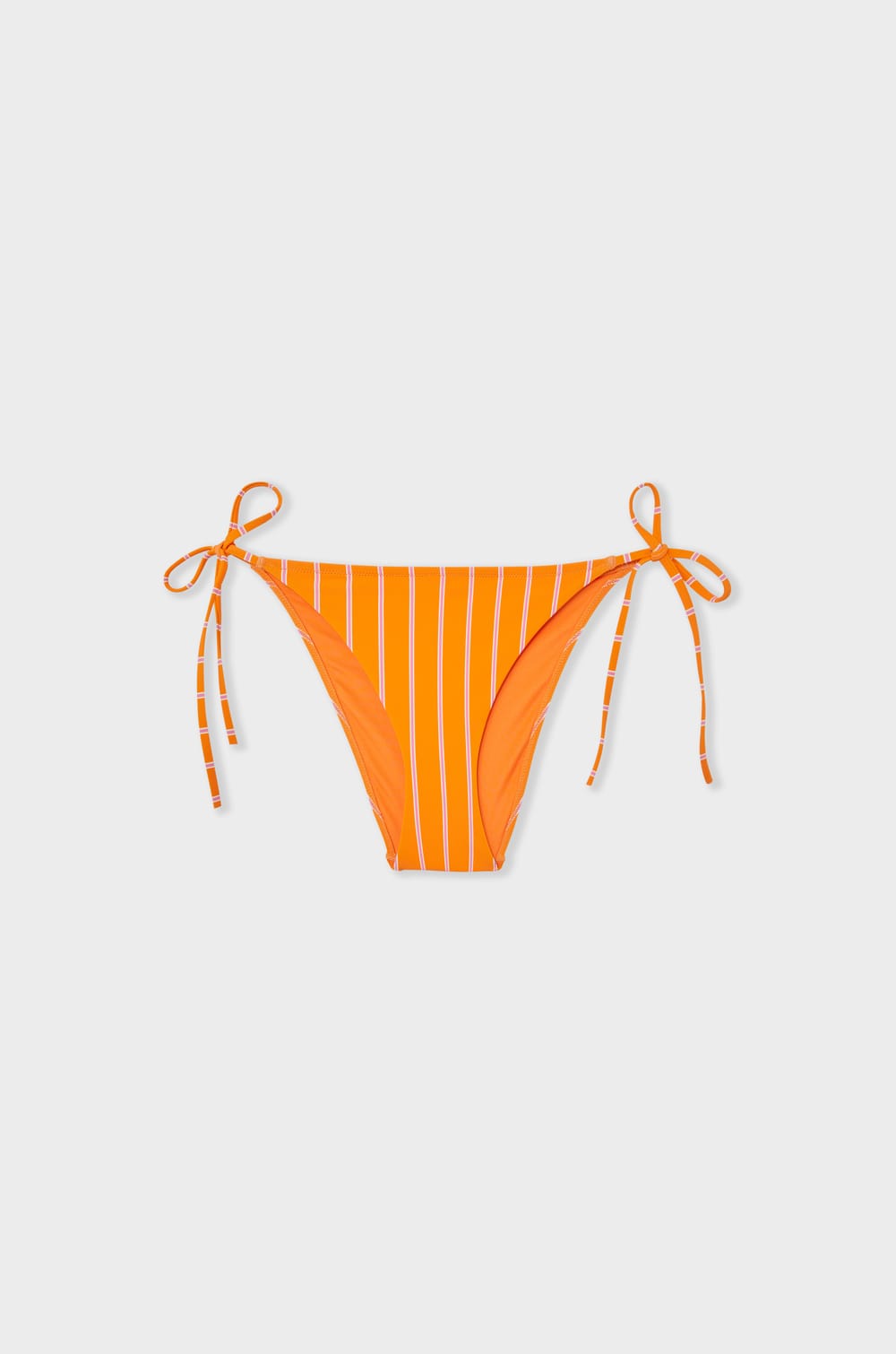 Striped Tie-Side Bikini Bottom;${refinementColor}