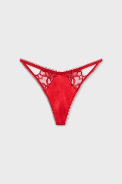 Embroidered Thong;${refinementColor}