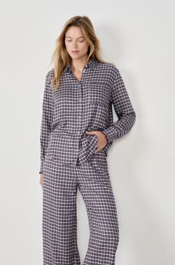 Pantalon de pyjama à carreaux;${refinementColor}