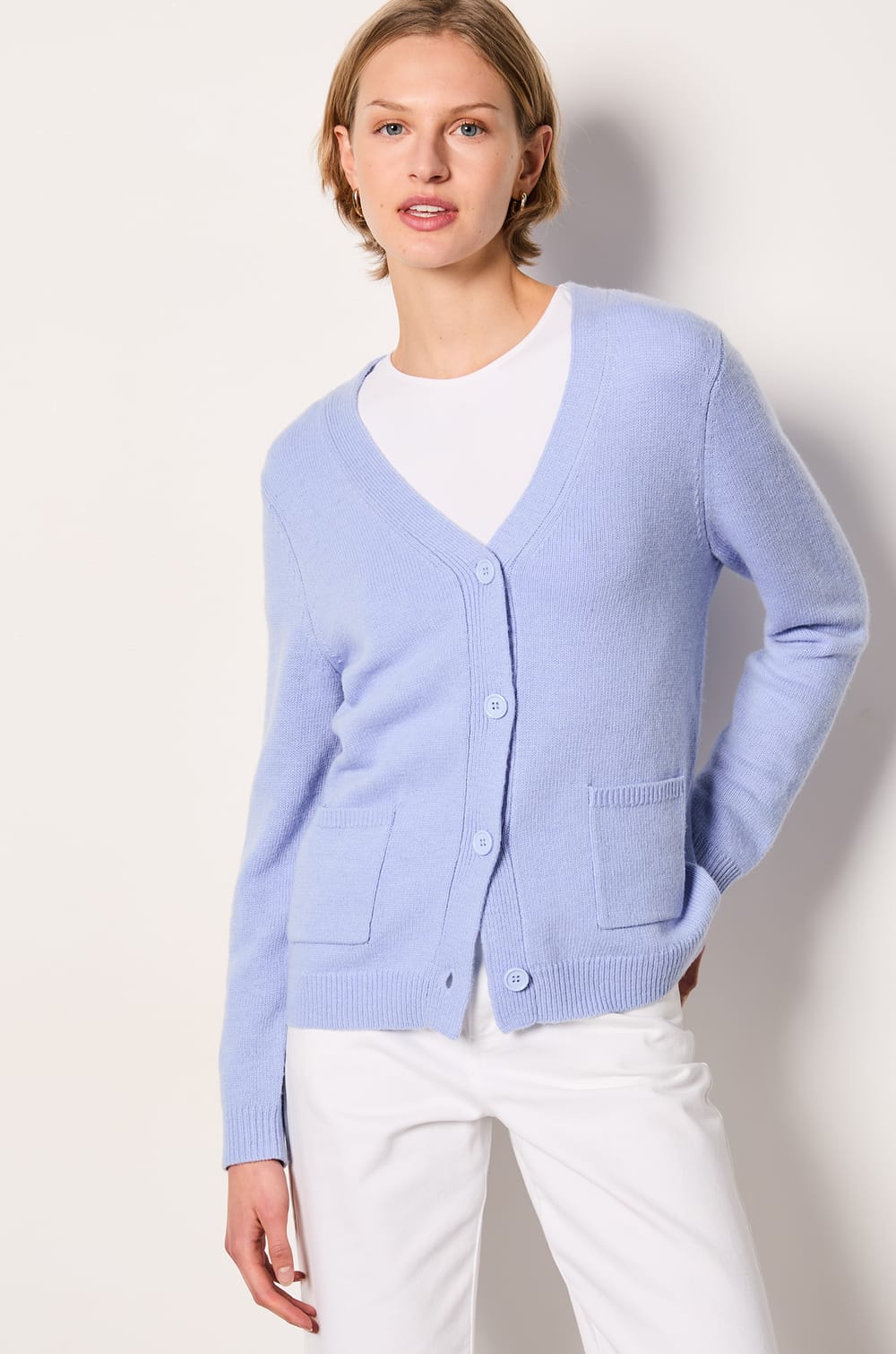 Buttoned Cardigan;${refinementColor}