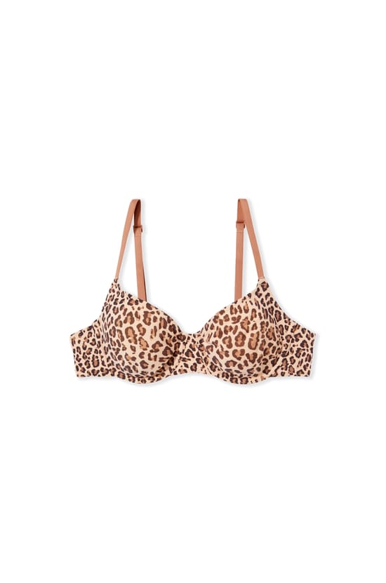 Soutien-gorge en microfibre &agrave; motifs;${refinementColor}