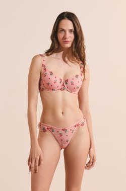 Soutien-gorge N.4 - Le coques fines avec broderies tomates;${refinementColor}