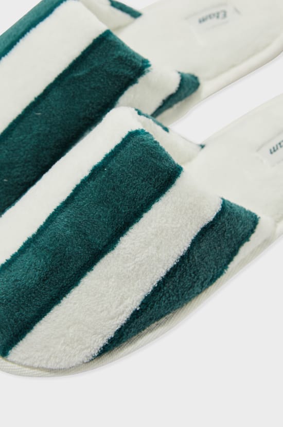 Chaussons mules à rayures;${refinementColor}