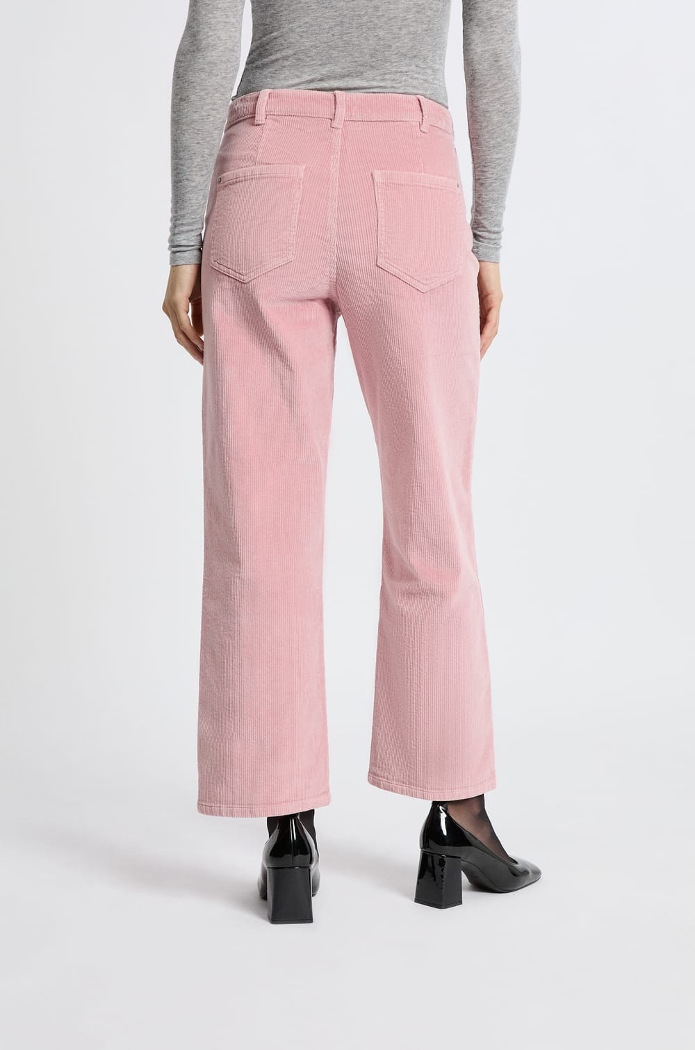 Pantalon en coton effet velours;${refinementColor}