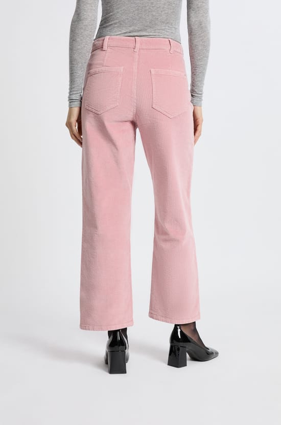 Pantalon en coton effet velours;${refinementColor}
