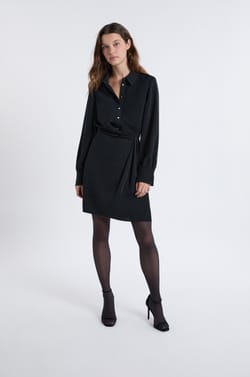 Robe chemise courte;${refinementColor}