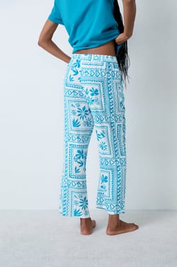Pantalon de pyjama à motifs;${refinementColor}