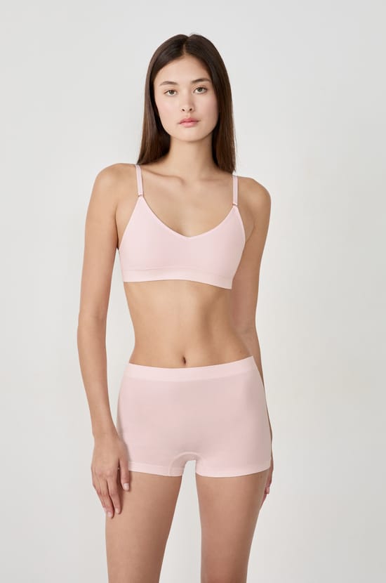 Optimal comfort cotton bralette;${refinementColor}