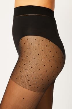 Collant sculptant plumetis - 15 Deniers;${refinementColor}