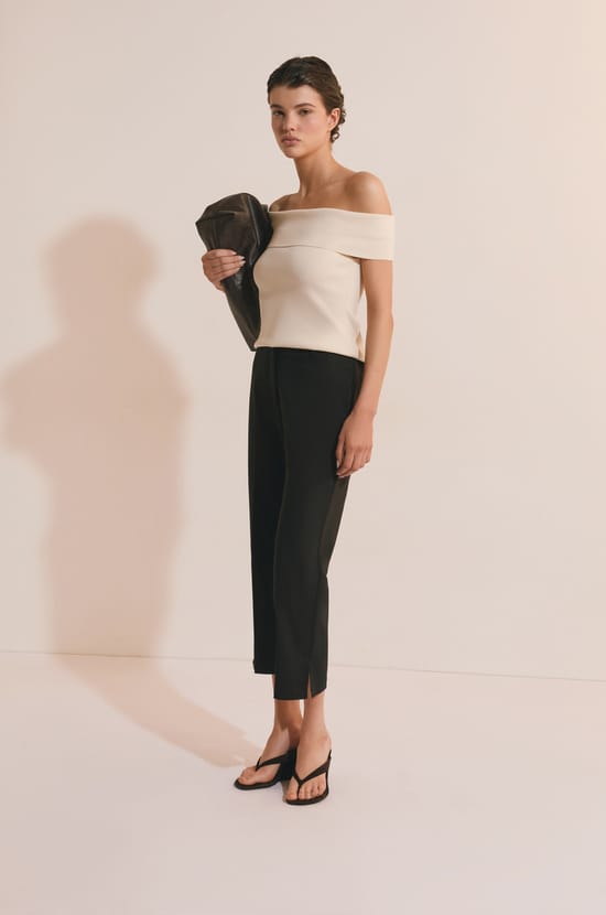 Pantalon avec coton;${refinementColor}