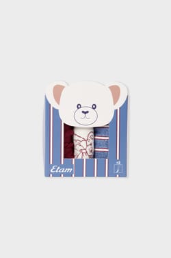 Chaussettes côtelées à motifs;${refinementColor}