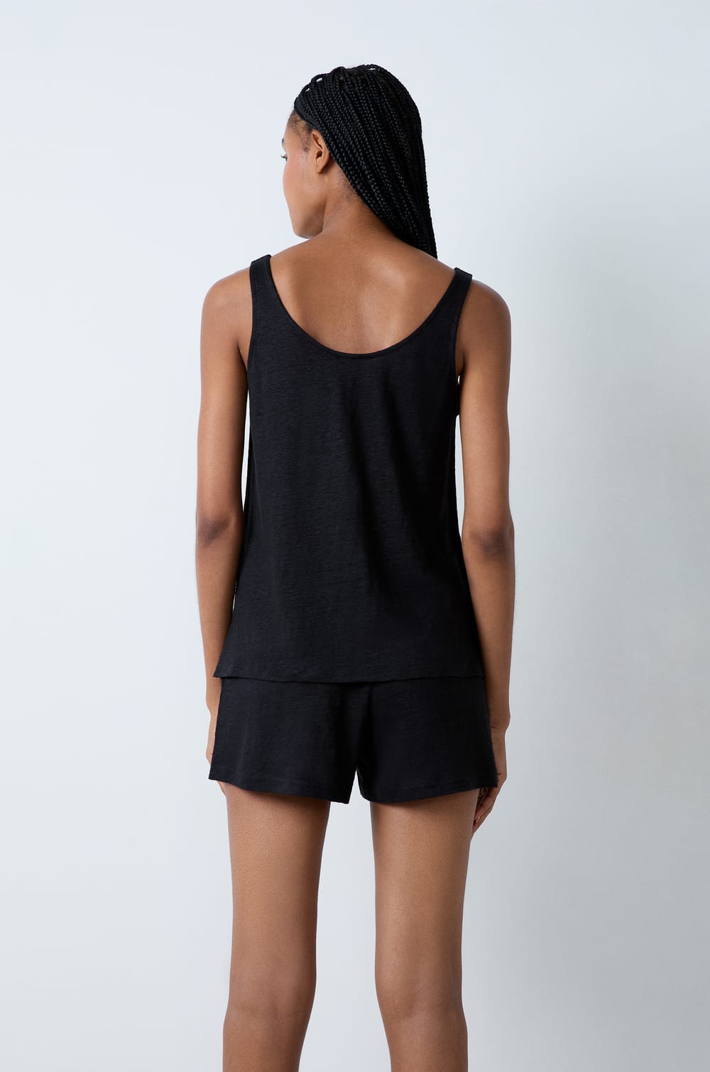 Débardeur Femme 100% Soie Noire - Marque Dana Pisarra - Taille 4 (FR 44) - Neuf Avec étiquettes