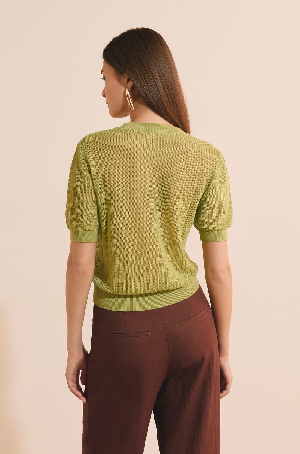 Pull manches courtes;${refinementColor}