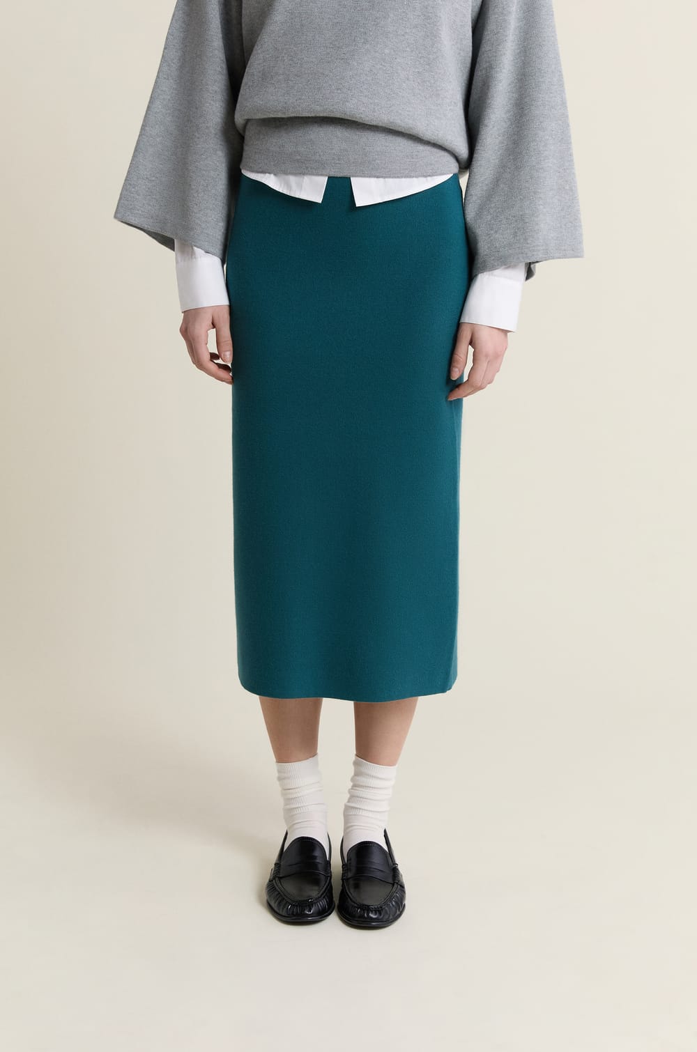 Long Knit Skirt;${refinementColor}