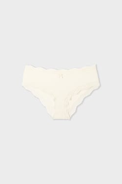 Microfibre Boyshort with Lace Trim;${refinementColor}