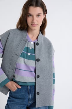 Veste sans manches avec laine;${refinementColor}