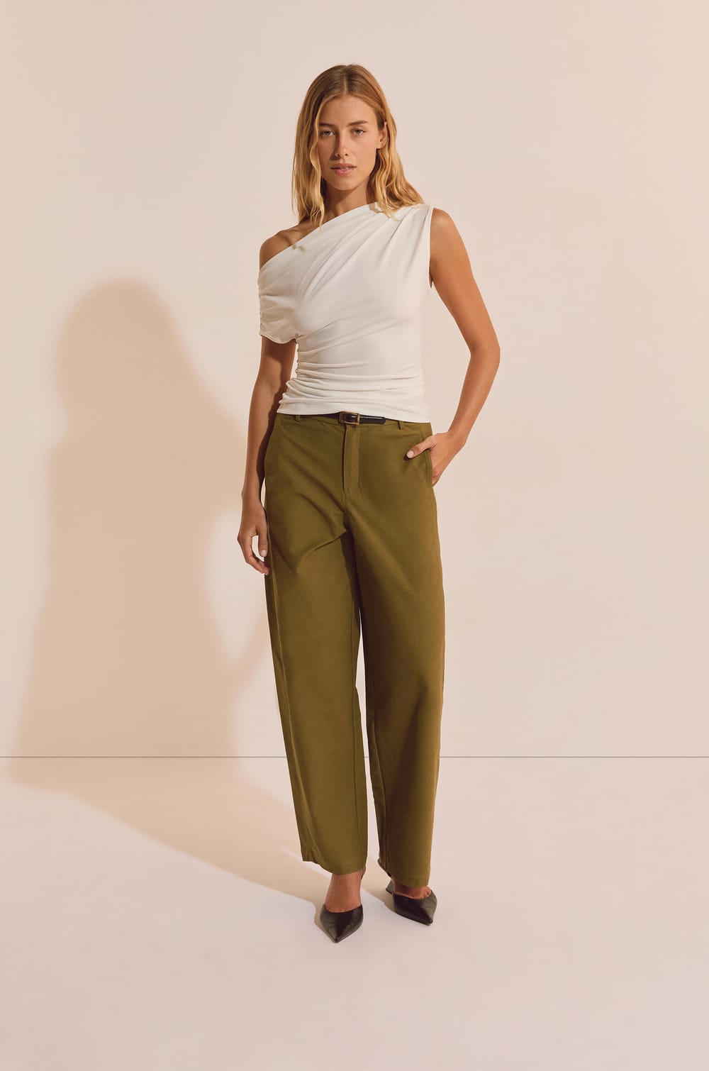 Pantalon avec coton;${refinementColor}