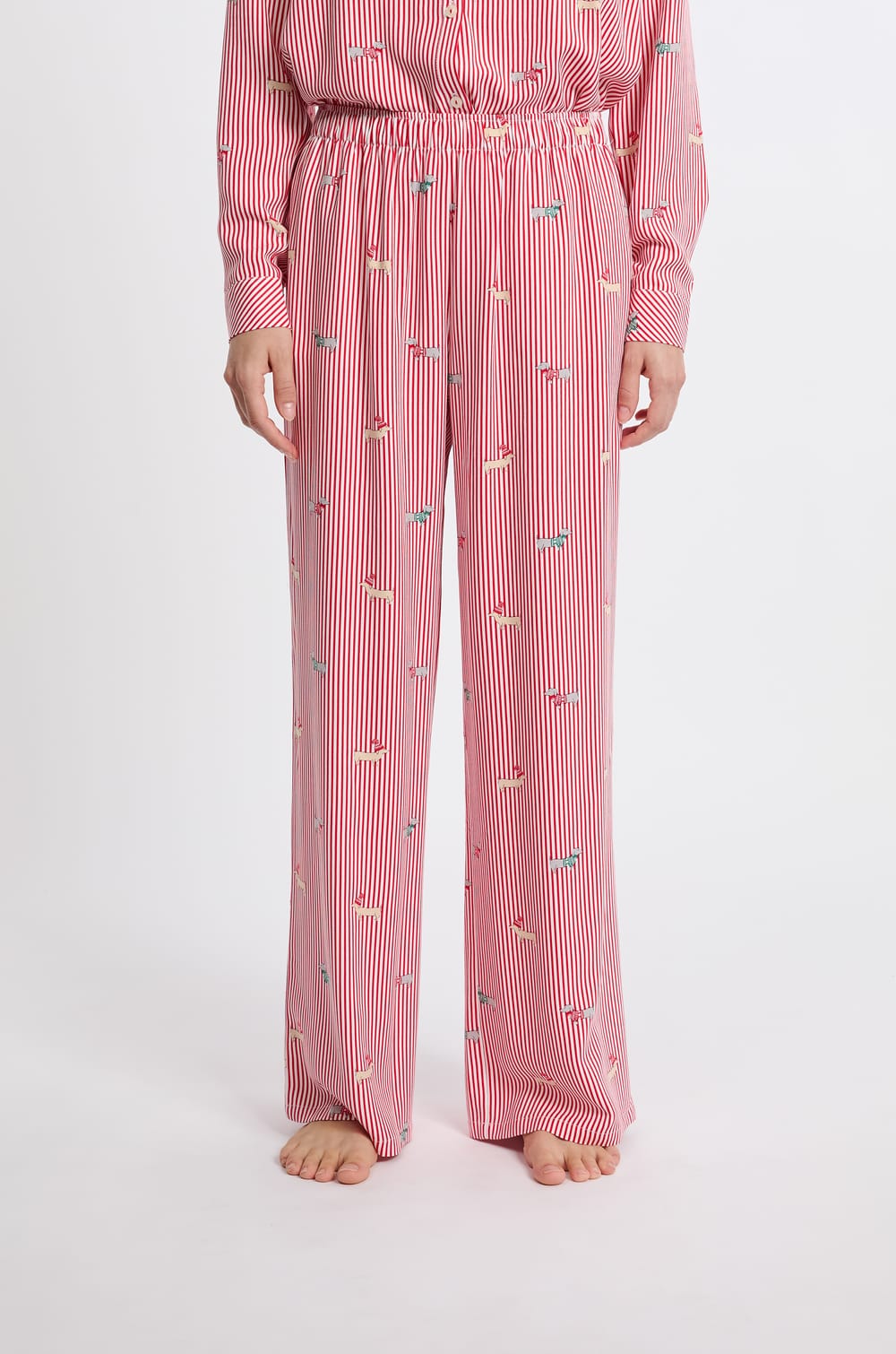 Pantalon de pyjama à motifs;${refinementColor}