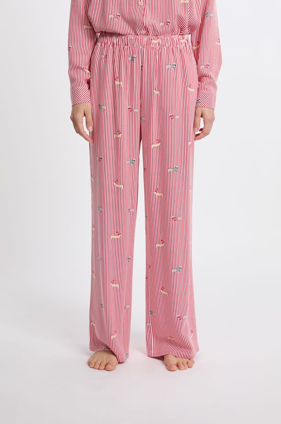 Pantalon de pyjama à motifs;${refinementColor}