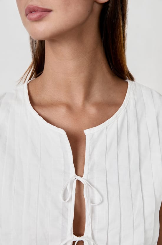 Sleeveless Top with Knots;${refinementColor}