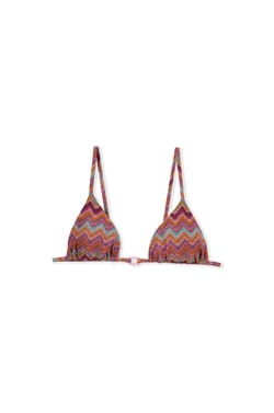 Haut de maillot de bain triangle multi positions imprim&eacute; paillet&eacute;;${refinementColor}