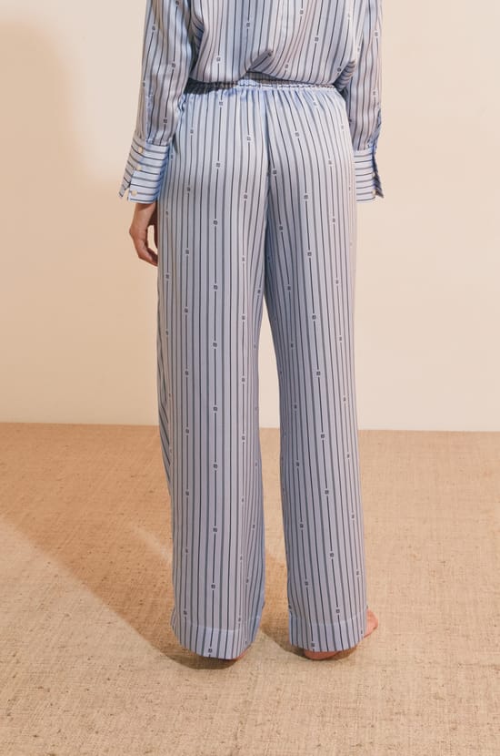Pantalon de pyjama &agrave; rayures;${refinementColor}