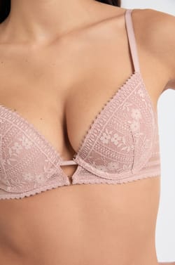 Bra N.2 - The Plunge Push-up in Iridescent Lace;${refinementColor}
