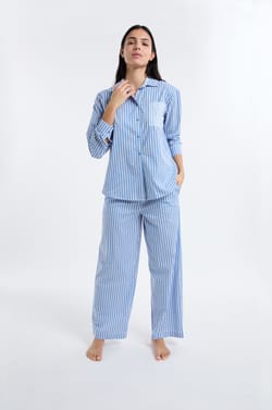 Pantalon de pyjama &agrave; rayures;${refinementColor}