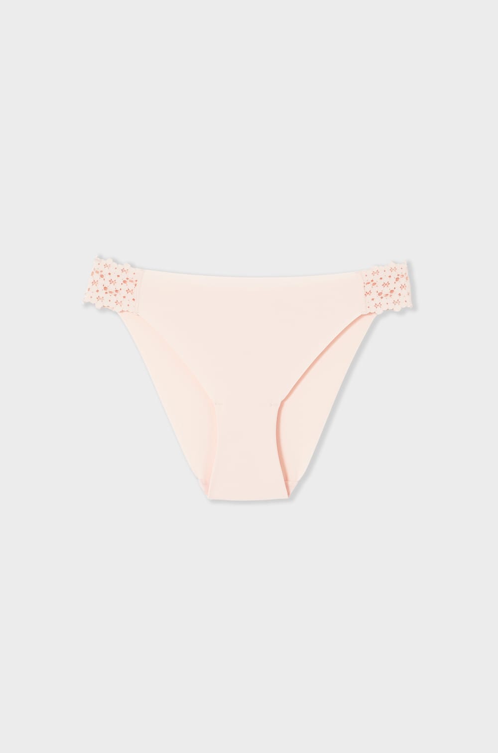 Microfibre and lace briefs;${refinementColor}